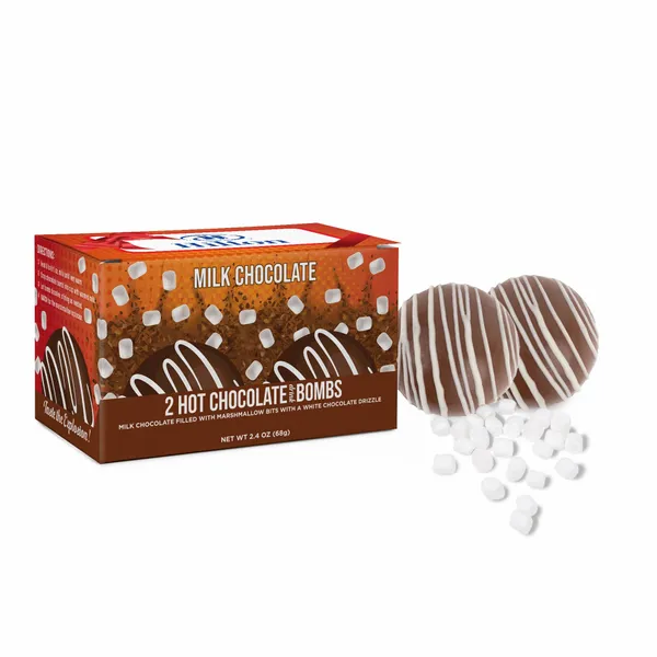 Set of Hot Chocolate Bombs in Full Color Gift Box - Custom Stickers Now