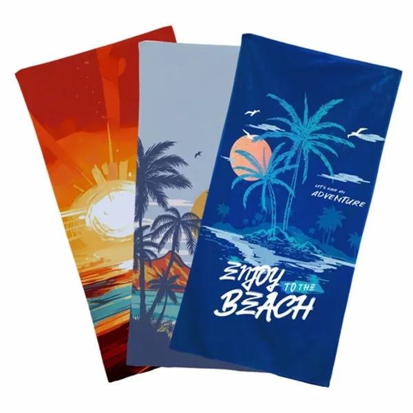 Custom Beach & Pool Towels - Custom Stickers Now