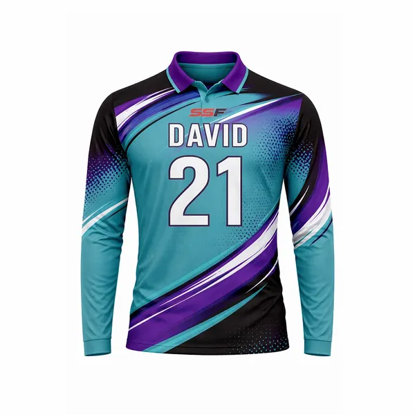 Full Color Sublimated Long Sleeve Polo - Custom Stickers Now