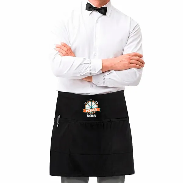 Server Pro Triple Pocket Waist Aprons - Custom Stickers Now