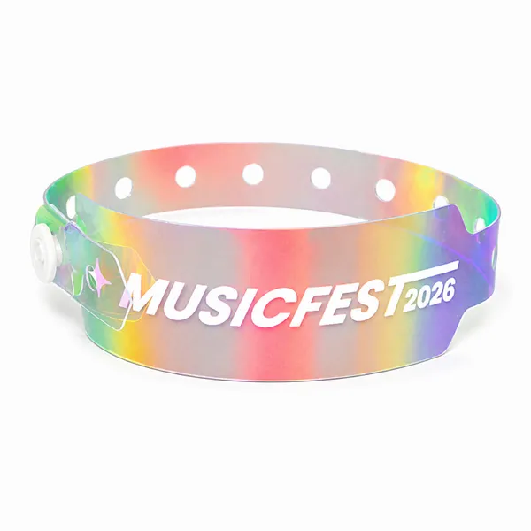 Transparent Holographic Wristbands