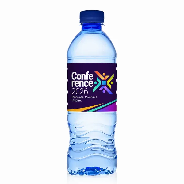 16.9 oz Blue Water Bottle - Custom Stickers Now
