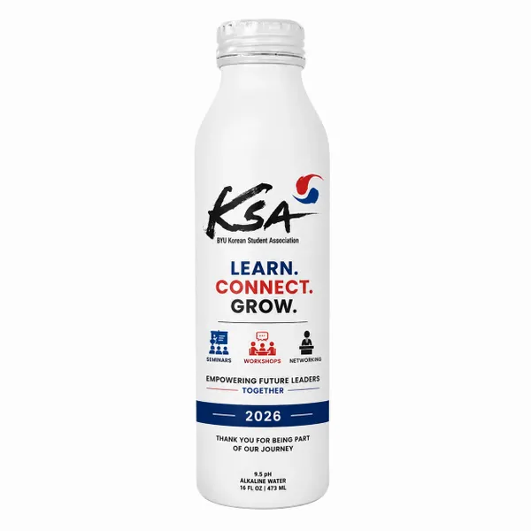 16 oz Aluminum Tall and Skinny Bottle (with a wrap around Label) - Custom Stickers Now