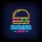 Burger Shop Neon Sign - Custom Stickers Now