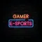 Gamer E-Sport Neon Sign - Custom Stickers Now