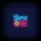 Game On Neon Sign - Custom Stickers Now