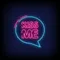 Kiss Me Neon Sign - Custom Stickers Now