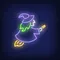 Witch Neon Sign - Custom Stickers Now