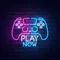 Play Now Neon Sign - Custom Stickers Now