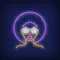 Afro Retro Girl Neon Sign - Custom Stickers Now