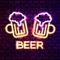 Beer Bar Neon Sign - Custom Stickers Now