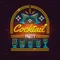 Cocktail Party Neon Sign - Custom Stickers Now