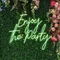 Enjoy The Party Neon Sign - Custom Stickers Now