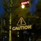 Caution Neon Sign - Custom Stickers Now