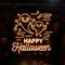 Happy Halloween Two Ghosts Neon Sign - Custom Stickers Now