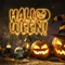 Halloween Neon Sign - Custom Stickers Now