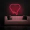 Melting Heart Neon sign - Custom Stickers Now