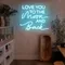 I Love You To The Moon And Back Neon Sign - Custom Stickers Now
