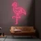 Flamingo Neon Light - Custom Stickers Now