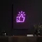 Purple Thumbs Up Neon Sign - Custom Stickers Now