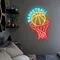Basketball Neon Sign - Custom Stickers Now