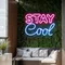 Stay Cool Neon Sign - Custom Stickers Now