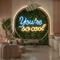 You're So Cool Neon Sign - Custom Stickers Now