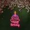 Happy Birthday Wishes Neon Sign - Custom Stickers Now