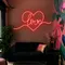 Heart of Love Neon Sign - Custom Stickers Now