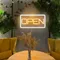 Inviting Open Neon Sign - Custom Stickers Now