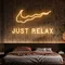 Nike Just Relax Neon Sign - Custom Stickers Now