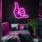 Pink Shaka Hand Neon Sign - Custom Stickers Now