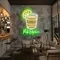 Pub Open Sip Glass Neon Sign - Custom Stickers Now