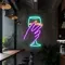 Chic Glass Neon Sign - Custom Stickers Now