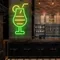 Sparkling Toast Glass Neon Sign - Custom Stickers Now