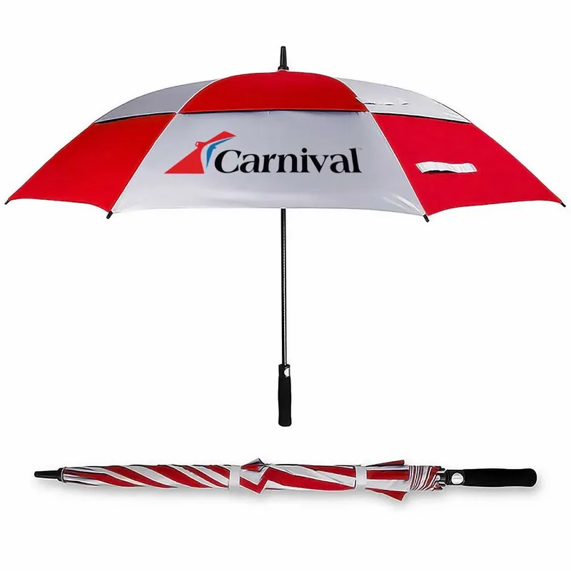 Vented Golf Umbrella - 62 in Arc - Custom Stickers Now