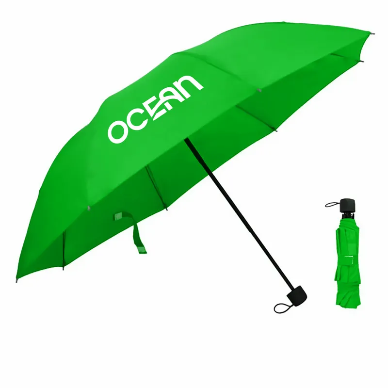 Compact Foldable Umbrella - 42 in Arc - Custom Stickers Now