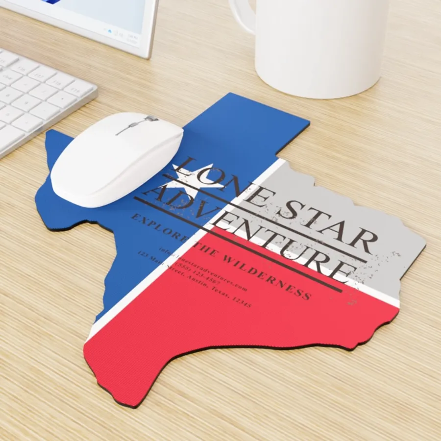 Custom Shape Die Cut Mouse Pad - Custom Stickers Now