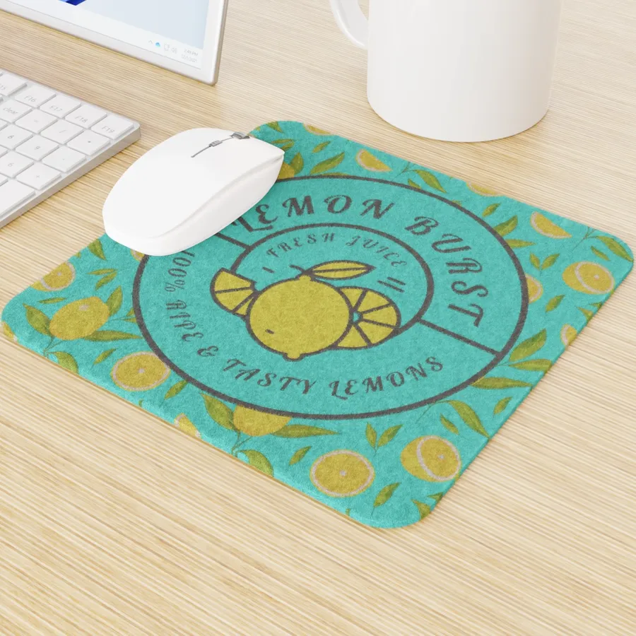 Custom Wool Felt Mouse Pad - Custom Stickers Now