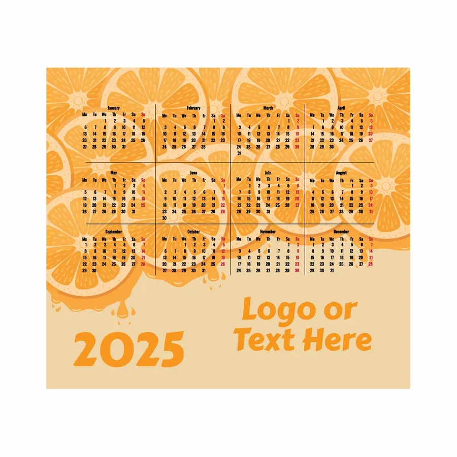 Custom Orange Mouse Pad - Custom Stickers Now