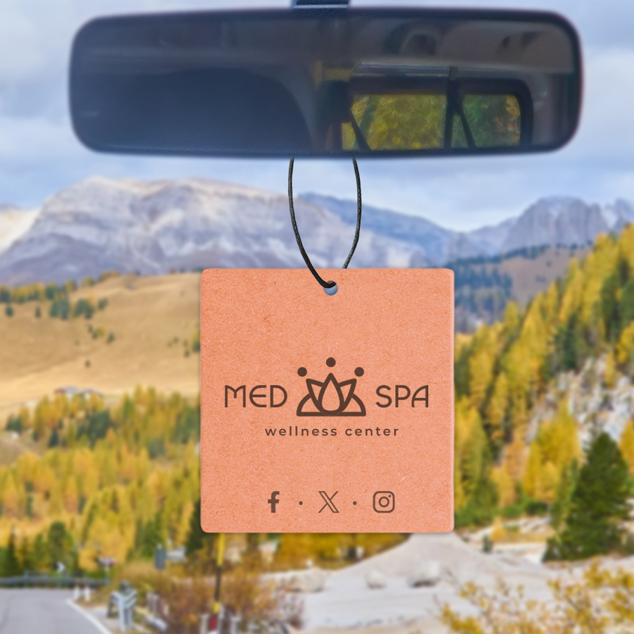 Eco Kraft Paper Air Freshener - Custom Stickers Now