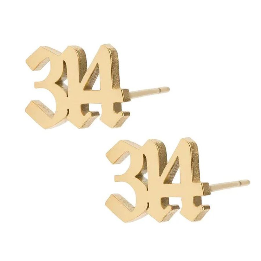 Die Struck Metal Earrings - Custom Stickers Now