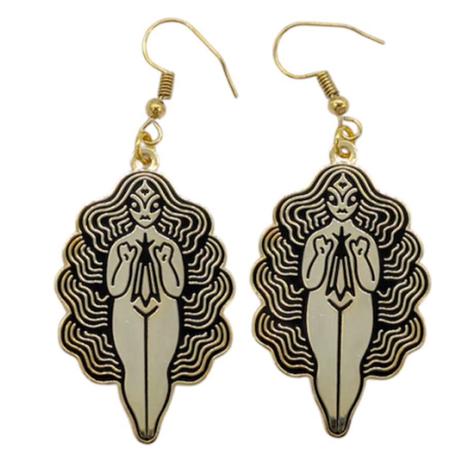 Hard Enamel Metal Earrings - Custom Stickers Now