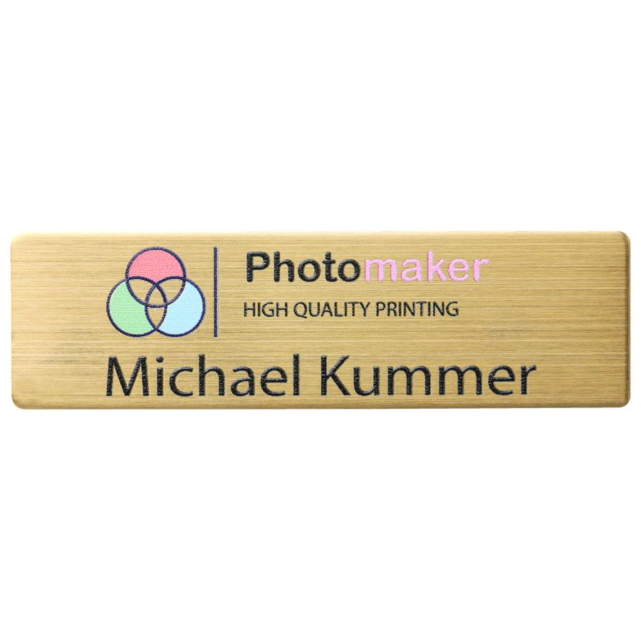 UV Printed Name Badges - Custom Stickers Now