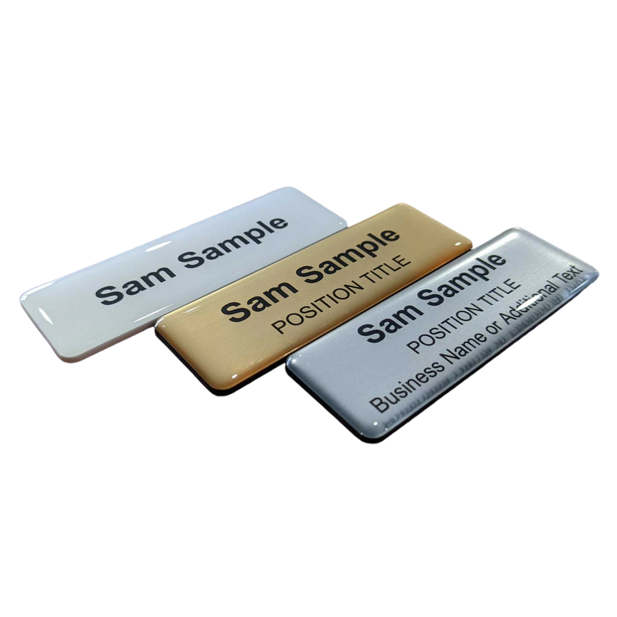 Epoxy Dome Name Badges - Custom Stickers Now