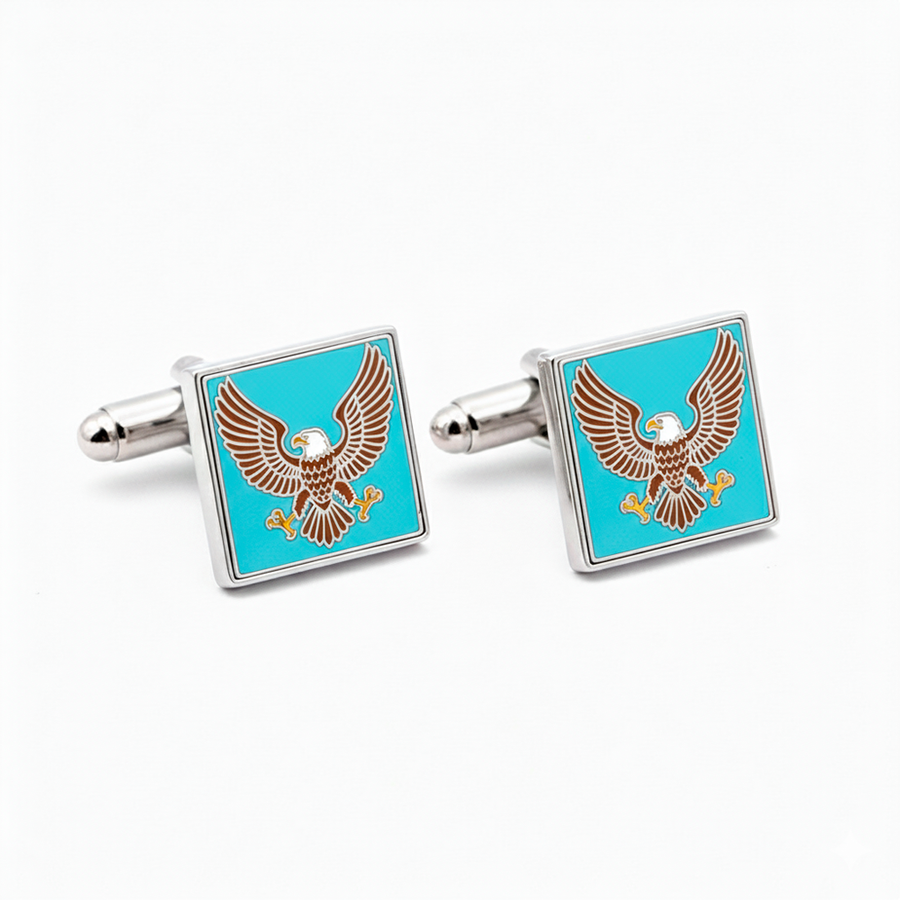 Hard Enamel Cufflinks - Custom Stickers Now