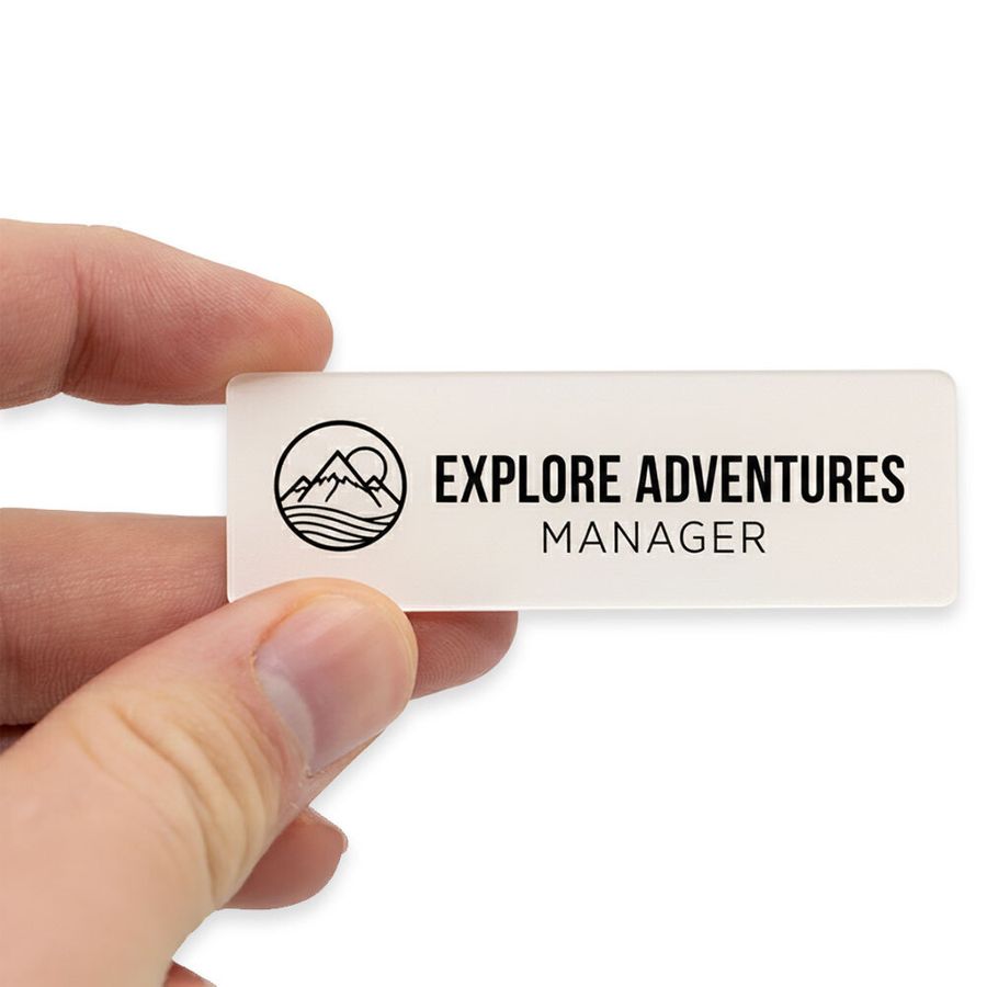 Acrylic Name Badges - Custom Stickers Now