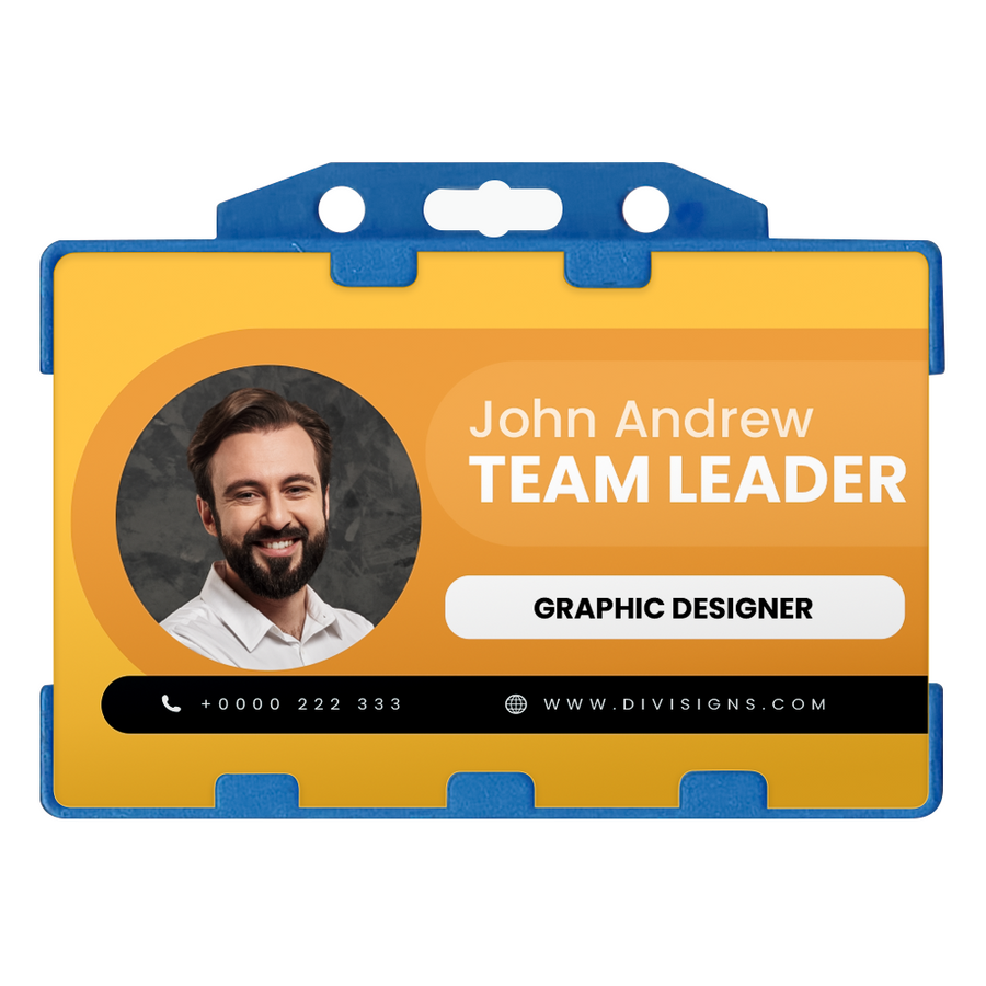 Plastic Insert Badge Holder - Custom Stickers Now