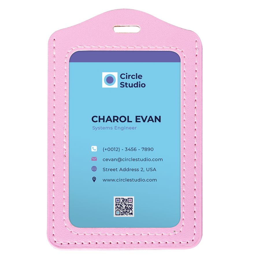 Custom PU Badge Holders - Custom Stickers Now