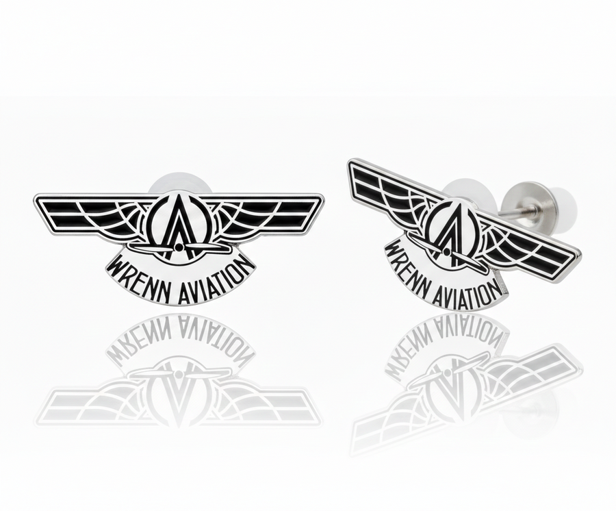 Hard Enamel Metal Earrings - Custom Stickers Now